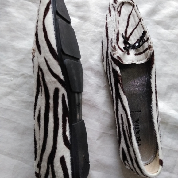 Vintage prada shoes ( size 8.5 US)  39 europe zebra print - Picture 6 of 16